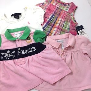 Ralph Lauren 9mos Bundle 4pc Baby Girl